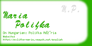 maria polifka business card